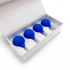 Sağlık İçin 15mm 25mm Mavi Kauçuk Cam Vakum Çukurluğu Bardakları