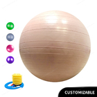 Pvc Patlamaya Dayanıklı Fitness 45cm 17.7 inç Hava Pompalı Yoga Topu Egzersiz Topu Egzersiz Ekipmanları Yoga Topu