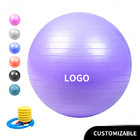 Pvc Patlamaya Dayanıklı Fitness 45cm 17.7 inç Hava Pompalı Yoga Topu Egzersiz Topu Egzersiz Ekipmanları Yoga Topu
