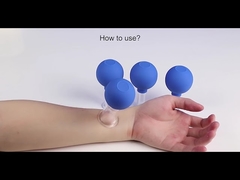 Beyaz Ampul Masaj Seti ile 15/25/35/55mm Hacamat Seti